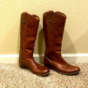 Frye Knee High Melissa Button Boots